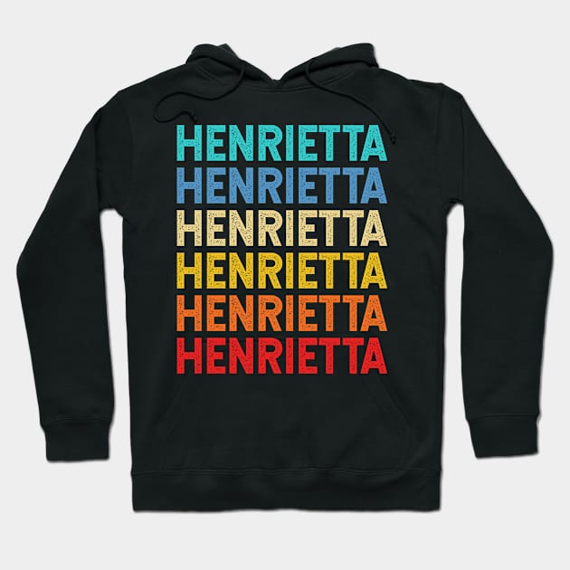 Henrietta Name Vintage Retro Custom Gift Named Henrietta Hoodie by CoolDesignsDz